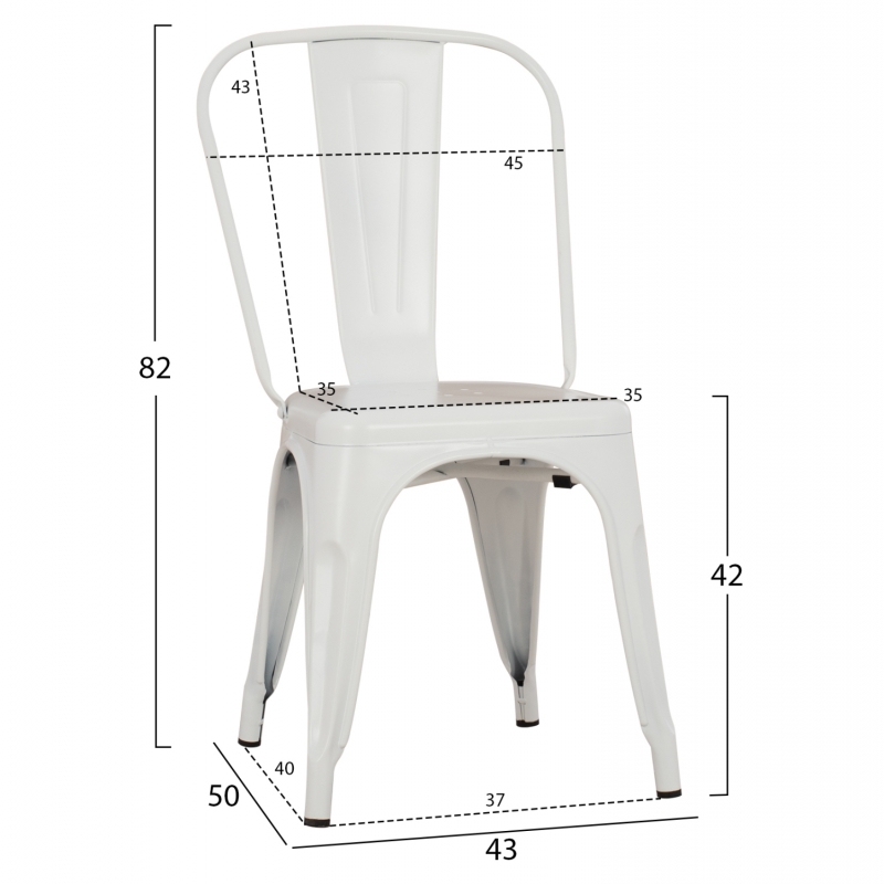 ΚΑΡΕΚΛΑ ΜΕΤΑΛΛΙΚΗ MELITA-PRO HM8641.41 ΛΕΥΚΟ ΜΑΤ 44x47x84.5Υεκ. ΚΑΡΕΚΛΑ ΜΕΤΑΛΛΙΚΗ MELITA-PRO HM8641.41 ΛΕΥΚΟ ΜΑΤ 44x47x84.5Υεκ.