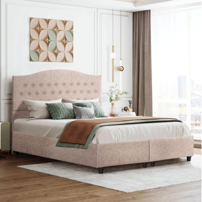 ΚΡΕΒΑΤΙ MALENA HM638.22 ΜΠΕΖ ΥΦΑΣΜΑ Τ. NUBUCK ΓΙΑ ΣΤΡΩΜΑ 150x200εκ. ΚΡΕΒΑΤΙ MALENA HM638.22 ΜΠΕΖ ΥΦΑΣΜΑ Τ. NUBUCK ΓΙΑ ΣΤΡΩΜΑ 150x200εκ.