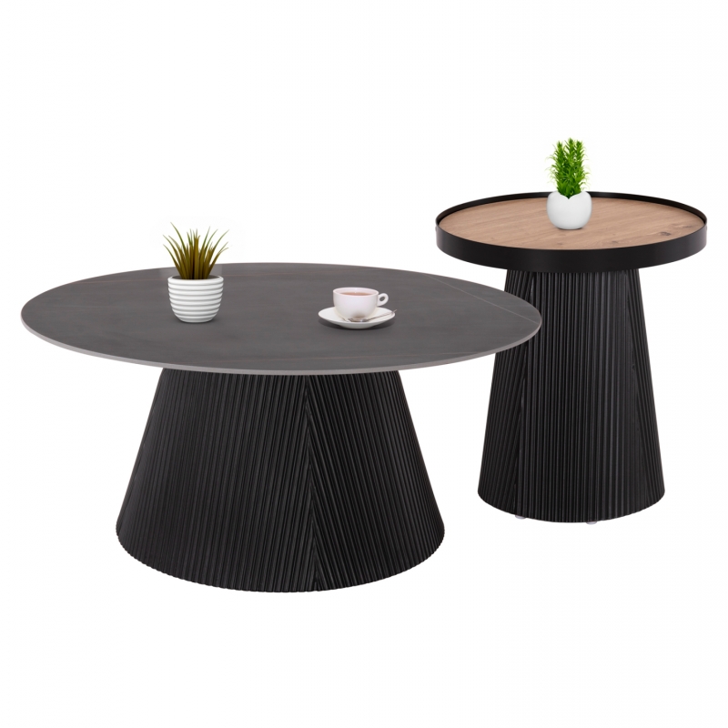 ΣΕΤ 2ΤΜΧ ΤΡΑΠΕΖΙΑ ΣΑΛΟΝΙΟΥ DUNCAN HM21081 MDF ΚΑΙ ΚΕΡΑΜΙΚΟ TOP Φ80εκ & Φ45εκ ΣΕΤ 2ΤΜΧ ΤΡΑΠΕΖΙΑ ΣΑΛΟΝΙΟΥ DUNCAN HM21081 MDF ΚΑΙ ΚΕΡΑΜΙΚΟ TOP Φ80εκ & Φ45εκ