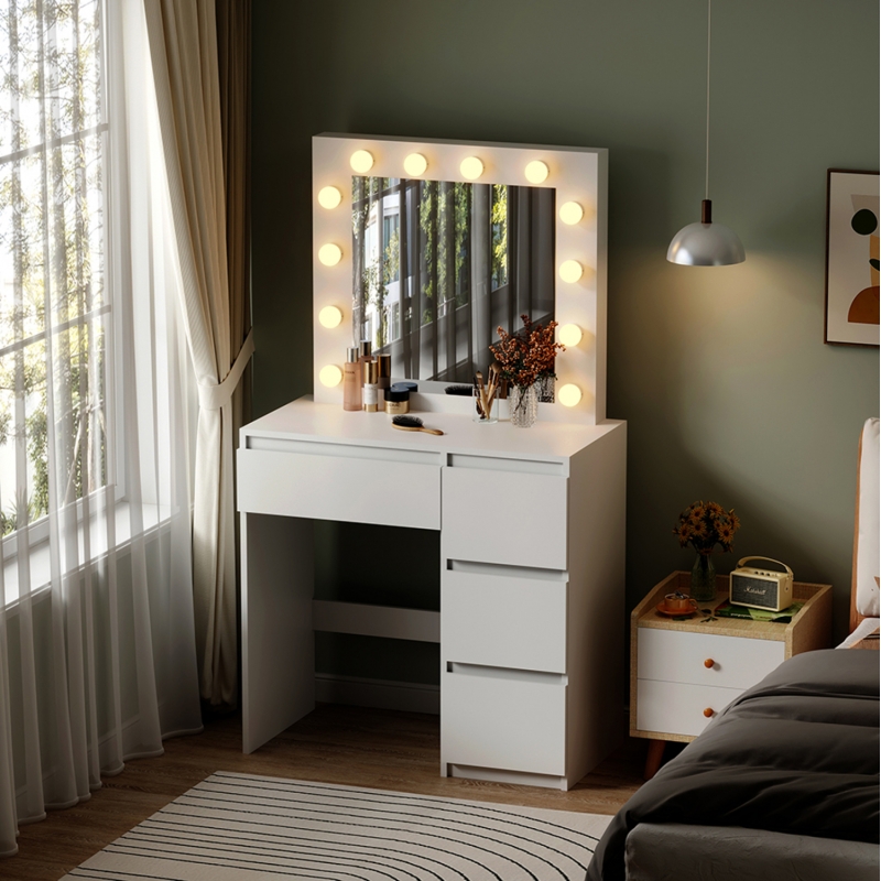 ΤΟΥΑΛΕΤΑ ΜΕ ΦΩΤΙΣΜΟ LED & ΣΥΡΤΑΡΙΑ KEITLIN HM2499.03 ΜΕΛΑΜΙΝΗ ΣΕ ΛΕΥΚΟ 80x40x140Υεκ.