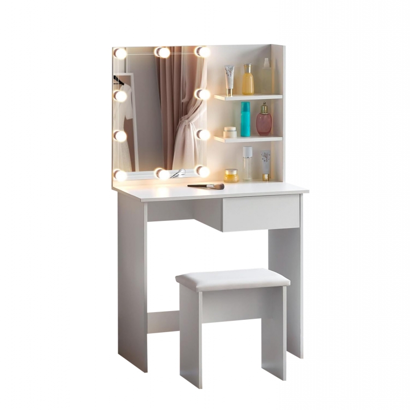 ΤΟΥΑΛΕΤΑ ΜΕ ΦΩΤΙΣΜΟ LED & ΡΑΦΙΑ LAURYN HM2501.03 ΜΕΛΑΜΙΝΗ ΣΕ ΛΕΥΚΟ 75x40x134.5Υεκ ΤΟΥΑΛΕΤΑ ΜΕ ΦΩΤΙΣΜΟ LED & ΡΑΦΙΑ LAURYN HM2501.03 ΜΕΛΑΜΙΝΗ ΣΕ ΛΕΥΚΟ 75x40x134.5Υεκ