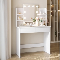 ΤΟΥΑΛΕΤΑ ΜΕ ΦΩΤΙΣΜΟ LED-ΡΑΦΙΑ-ΣΥΡΤΑΡΙΑ LAURYN HM2502.03 ΛΕΥΚΟ 108x40x140Υεκ