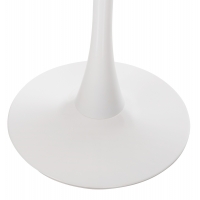 ΤΡΑΠΕΖΙ ΤΡΑΠΕΖΑΡΙΑΣ ROLLO HM9422.11 ΣΤΡΟΓΓΥΛΟ WHITE MARBLE Φ120x74Yεκ.