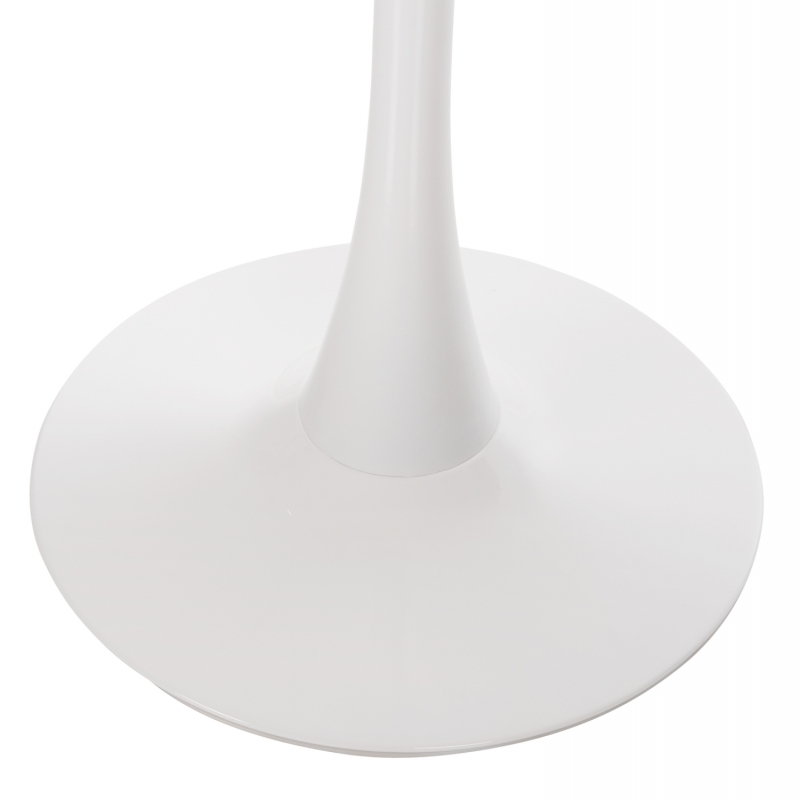 ΤΡΑΠΕΖΙ ΤΡΑΠΕΖΑΡΙΑΣ ROLLO HM9422.11 ΣΤΡΟΓΓΥΛΟ WHITE MARBLE Φ120x74Yεκ.