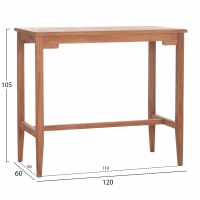 ΤΡΑΠΕΖΙ ΜΠΑΡ CRANSTON HM18111 ΞΥΛΟ ΤΕΑΚ--ΦΥΣΙΚΟ ΧΡΩΜΑ 120x60x105Υεκ. ΤΡΑΠΕΖΙ ΜΠΑΡ CRANSTON HM18111 ΞΥΛΟ ΤΕΑΚ--ΦΥΣΙΚΟ ΧΡΩΜΑ 120x60x105Υεκ.