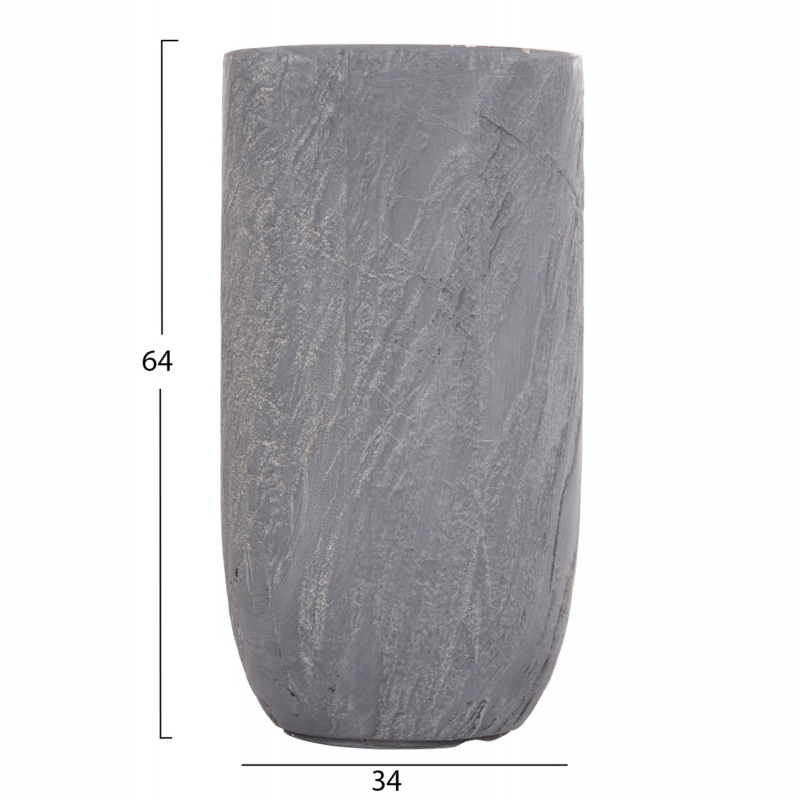 ΣΕΤ 3ΤΜΧ ΓΛΑΣΤΡΕΣ ΚΥΛΙΝΔΡΟΙ ΣΕΙΡΑ GARDENER HM4720 FIBERCLAY-ΧΡΩΜΑ CEMENT Φ44x79Υεκ