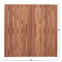 ΕΠΙΦΑΝΕΙΑ ΤΡΑΠΕΖΙΟΥ ΤΕΤΡΑΓΩΝΗ HM18135 ΞΥΛΟ TEAK--ΦΥΣΙΚΟ 60x60x4(πάχος)εκ.