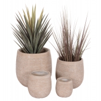 ΣΕΤ 4ΤΜΧ ΓΛΑΣΤΡΕΣ ΣΤΡΟΓΓΥΛΕΣ GARDENER HM4722 FIBERCLAY--IVORY CEMENT Φ54x54Υεκ ΣΕΤ 4ΤΜΧ ΓΛΑΣΤΡΕΣ ΣΤΡΟΓΓΥΛΕΣ GARDENER HM4722 FIBERCLAY--IVORY CEMENT Φ54x54Υεκ