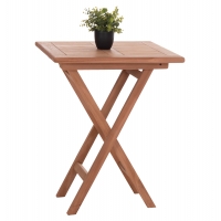 ΤΡΑΠΕΖΙ ΣΚΗΝΟΘΕΤΗ ΤΕΤΡΑΓΩΝΟ ERIS HM18118 ΞΥΛΟ TEAK--ΦΥΣΙΚΟ 60x60x75Υεκ.