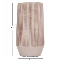 ΣΕΤ 2ΤΜΧ ΓΛΑΣΤΡΕΣ ΚΥΛΙΝΔΡΟΙ ΣΕΙΡΑ GARDENER HM4727 FIBERCLAY-ΧΡΩΜΑ CEMENT Φ35x64Υεκ