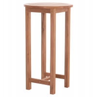 ΤΡΑΠΕΖΙ/ΣΤΑΝΤ ΜΠΑΡ ΣΤΡΟΓΓΥΛΟ PRESSCOT HM18114 ΞΥΛΟ TEAK--ΦΥΣΙΚΟ Φ60x105Υεκ.