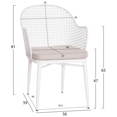 ΣΕΤ LOUNGE 3TMX ΕΞ.ΧΩΡΟΥ OREGO HM21107.02 ΑΛΟΥΜΙΝΙΟ & ΜΕΤΑΛΛΟ ΣΕ ΛΕΥΚΟ ΣΕΤ LOUNGE 3TMX ΕΞ.ΧΩΡΟΥ OREGO HM21107.02 ΑΛΟΥΜΙΝΙΟ & ΜΕΤΑΛΛΟ ΣΕ ΛΕΥΚΟ