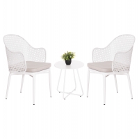 ΣΕΤ LOUNGE 3TMX ΕΞ.ΧΩΡΟΥ OREGO HM21107.02 ΑΛΟΥΜΙΝΙΟ & ΜΕΤΑΛΛΟ ΣΕ ΛΕΥΚΟ