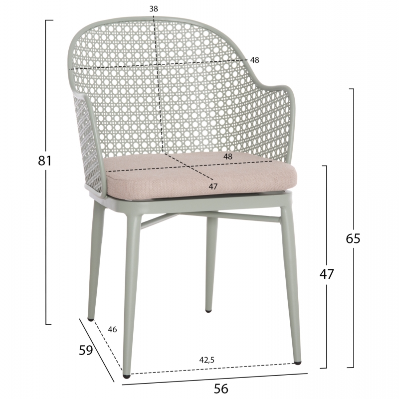 ΣΕΤ LOUNGE 3TMX ΕΞ.ΧΩΡΟΥ OREGO HM21106.06 ΑΛΟΥΜΙΝΙΟ ΣΕ ΦΥΣΤΙΚΙ