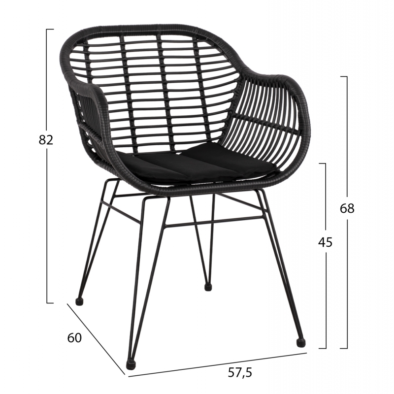 ΣΕΤ ΤΡΑΠΕΖΑΡΙΑΣ 3ΤΜΧ HM11871 ΜΕΤΑΛΛΟ & RATTAN ΣΕ ΜΑΥΡΟ ΧΡΩΜΑ ΣΕΤ ΤΡΑΠΕΖΑΡΙΑΣ 3ΤΜΧ HM11871 ΜΕΤΑΛΛΟ & RATTAN ΣΕ ΜΑΥΡΟ ΧΡΩΜΑ
