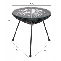 ΣΕΤ ΤΡΑΠΕΖΑΡΙΑΣ 3ΤΜΧ HM11871 ΜΕΤΑΛΛΟ & RATTAN ΣΕ ΜΑΥΡΟ ΧΡΩΜΑ ΣΕΤ ΤΡΑΠΕΖΑΡΙΑΣ 3ΤΜΧ HM11871 ΜΕΤΑΛΛΟ & RATTAN ΣΕ ΜΑΥΡΟ ΧΡΩΜΑ