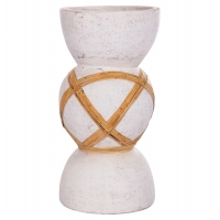 ΔΙΑΚΟΣΜΗΤΙΚΟ ΒΑΖΟ ΔΑΠΕΔΟΥ MAYNARD HM4672.02L TERRACOTTA ΛΕΥΚΟ--RATTAN Φ32x62.5Υεκ. ΔΙΑΚΟΣΜΗΤΙΚΟ ΒΑΖΟ ΔΑΠΕΔΟΥ MAYNARD HM4672.02L TERRACOTTA ΛΕΥΚΟ--RATTAN Φ32x62.5Υεκ.