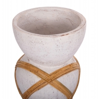 ΔΙΑΚΟΣΜΗΤΙΚΟ ΒΑΖΟ ΔΑΠΕΔΟΥ MAYNARD HM4672.02L TERRACOTTA ΛΕΥΚΟ--RATTAN Φ32x62.5Υεκ. ΔΙΑΚΟΣΜΗΤΙΚΟ ΒΑΖΟ ΔΑΠΕΔΟΥ MAYNARD HM4672.02L TERRACOTTA ΛΕΥΚΟ--RATTAN Φ32x62.5Υεκ.