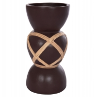 ΔΙΑΚΟΣΜΗΤΙΚΟ ΒΑΖΟ ΔΑΠΕΔΟΥ MAYNARD HM4672.07L TERRACOTTA ΣΟΚΟΛΑΤΙ-RATTAN Φ32x62.5Υεκ ΔΙΑΚΟΣΜΗΤΙΚΟ ΒΑΖΟ ΔΑΠΕΔΟΥ MAYNARD HM4672.07L TERRACOTTA ΣΟΚΟΛΑΤΙ-RATTAN Φ32x62.5Υεκ