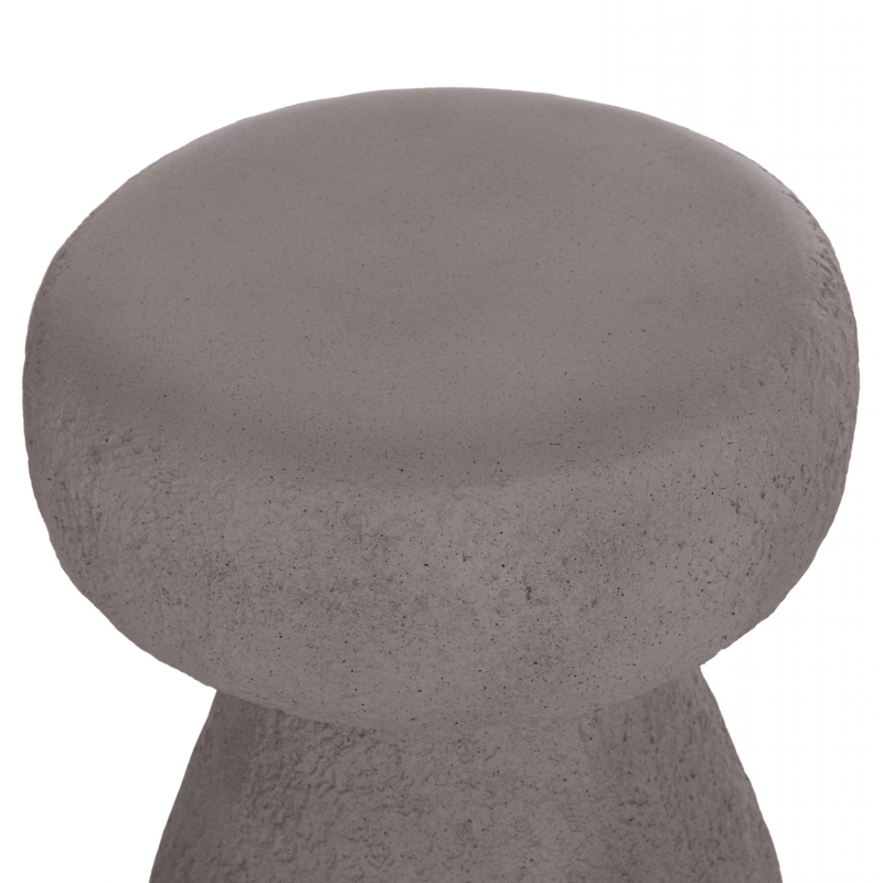 ΣΚΑΜΠΟ ΣΤΡΟΓΓΥΛΟ INTERON HM18171.03 FIBER CEMENT ΣΕ ΓΚΡΙ--Φ34x39Υεκ.