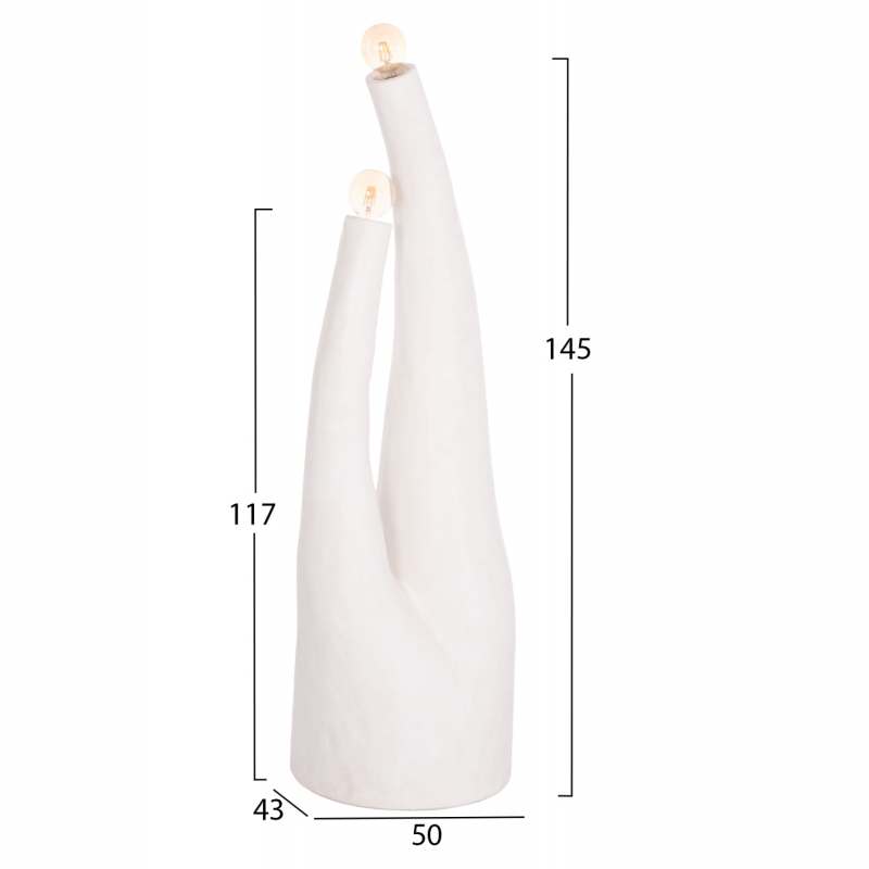 ΔΙΑΚΟΣΜΗΤΙΚΟ ΦΩΤΙΣΤΙΚΟ ΔΑΠΕΔΟΥ TUSKEN HM4702.02 FIBER CEMENT-ΛΕΥΚΟ 50x43x145Υεκ ΔΙΑΚΟΣΜΗΤΙΚΟ ΦΩΤΙΣΤΙΚΟ ΔΑΠΕΔΟΥ TUSKEN HM4702.02 FIBER CEMENT-ΛΕΥΚΟ 50x43x145Υεκ