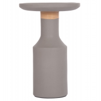 ΒΟΗΘΗΤΙΚΟ ΤΡΑΠΕΖΙ TRED(T) HM18169.03 FIBER CEMENT ΓΚΡΙ-ΦΥΣΙΚΟ RATTAN--Φ40x61Υεκ.