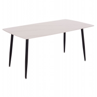 ΤΡΑΠΕΖΙ RAVEN HM18150.01 ΚΕΡΑΜΙΚΟ TOP ΜΕ ΟΨΗ ΛΕΥΚΟ ΜΑΡΜΑΡΟ 160x80x74Υεκ.