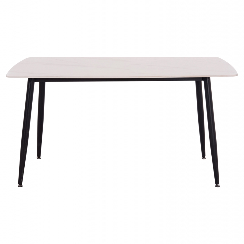 ΤΡΑΠΕΖΙ RAVEN HM18149.01 ΚΕΡΑΜΙΚΟ TOP ΜΕ ΟΨΗ ΛΕΥΚΟ ΜΑΡΜΑΡΟ 140x80x74Υεκ.