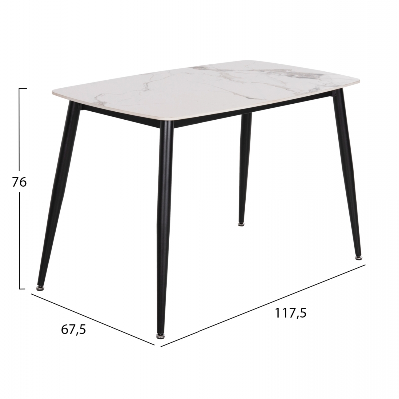 ΣΕΤ ΤΡΑΠΕΖΑΡΙΑΣ 5ΤΜΧ LATRELL HM21192 ΤΡΑΠΕΖΙ ΚΕΡΑΜΙΚΟ TOP-ΒΕΛΟΥΔΟ ΓΚΡΙ ΚΑΡΕΚΛΕΣ