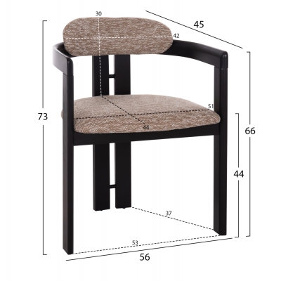ΠΟΛΥΘΡΟΝΑ ΤΡΑΠΕΖΑΡΙΑΣ KALL HM18247.02 ΚΑΦΕ ΥΦΑΣΜΑ--PLYWOOD ΣΕ ΜΑΥΡΟ 56x45x73Υεκ ΠΟΛΥΘΡΟΝΑ ΤΡΑΠΕΖΑΡΙΑΣ KALL HM18247.02 ΚΑΦΕ ΥΦΑΣΜΑ--PLYWOOD ΣΕ ΜΑΥΡΟ 56x45x73Υεκ