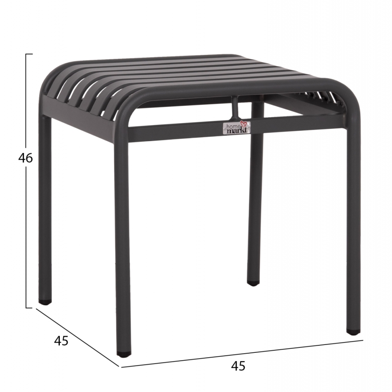 ΣΚΑΜΠΟ ΑΛΟΥΜΙΝΙΟΥ RACHEL HM6340.01 ΓΚΡΙ 45x45x46Υεκ. ΣΚΑΜΠΟ ΑΛΟΥΜΙΝΙΟΥ RACHEL HM6340.01 ΓΚΡΙ 45x45x46Υεκ.