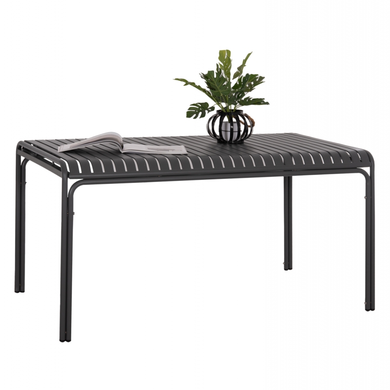 ΤΡΑΠΕΖΙ ΑΛΟΥΜΙΝΙΟΥ RACHEL HM6339.01 ΓΚΡΙ 150x80x75Υεκ.