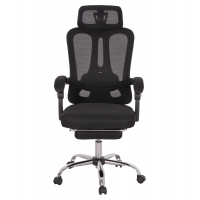 ΚΑΡΕΚΛΑ ΓΡΑΦΕΙΟΥ BARNET HM18258.01 ΜΑΥΡΟ MESH-ΜΑΥΡΟΣ ΣΚΕΛΕΤΟΣ NYLON 61x62x123Υ