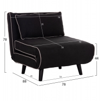 ΠΟΛΥΘΡΟΝΑ ΚΡΕΒΑΤΙ BRAXTON HM8425.03 ΜΑΥΡΟ ΥΦΑΣΜΑ 78x88x78Υεκ. ΠΟΛΥΘΡΟΝΑ ΚΡΕΒΑΤΙ BRAXTON HM8425.03 ΜΑΥΡΟ ΥΦΑΣΜΑ 78x88x78Υεκ.