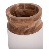 ΔΙΑΚΟΣΜΗΤΙΚΑ ΒΑΖΑ ΔΑΠΕΔΟΥ 2ΤΜΧ LINTER HM21140.02 FIBER CEMENT ΛΕΥΚΟ-ΞΥΛΟ ΤΕΑΚ 47Υ & 60Υεκ