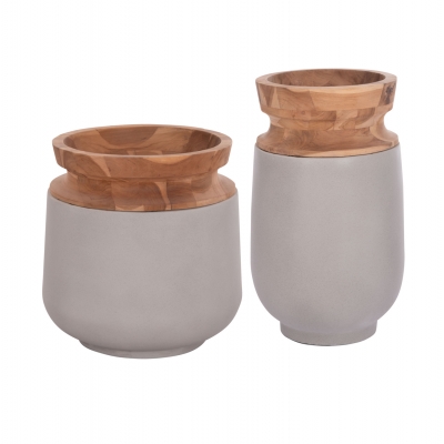 ΔΙΑΚΟΣΜΗΤΙΚΑ ΒΑΖΑ ΔΑΠΕΔΟΥ 2ΤΜΧ LINTER HM21140.03 FIBER CEMENT ΓΚΡΙ-ΞΥΛΟ ΤΕΑΚ 47Υ & 60Υεκ