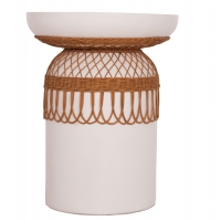 ΒΟΗΘΗΤΙΚΟ ΤΡΑΠΕΖΙ PRILEP HM18159.02 FIBER CEMENT ΛΕΥΚΟ & RATTAN--Φ60x76,5Υεκ ΒΟΗΘΗΤΙΚΟ ΤΡΑΠΕΖΙ PRILEP HM18159.02 FIBER CEMENT ΛΕΥΚΟ & RATTAN--Φ60x76,5Υεκ