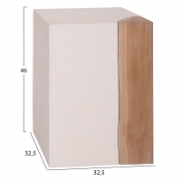 ΒΟΗΘΗΤΙΚΟ ΤΡΑΠΕΖΙ LEIA-ΣΚΑΜΠΟ HM18163.02 FIBER CEMENT ΛΕΥΚΟ-ΞΥΛΟ TEAK 32.5x32.5x46Υεκ. ΒΟΗΘΗΤΙΚΟ ΤΡΑΠΕΖΙ LEIA-ΣΚΑΜΠΟ HM18163.02 FIBER CEMENT ΛΕΥΚΟ-ΞΥΛΟ TEAK 32.5x32.5x46Υεκ.