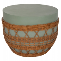 ΤΡΑΠΕΖΙ ΣΑΛΟΝΙΟΥ VILHENA HM18165 FIBER CEMENT ΠΡΑΣΙΝΟ-RATTAN ΦΥΣΙΚΟ Φ56x47Υεκ. ΤΡΑΠΕΖΙ ΣΑΛΟΝΙΟΥ VILHENA HM18165 FIBER CEMENT ΠΡΑΣΙΝΟ-RATTAN ΦΥΣΙΚΟ Φ56x47Υεκ.