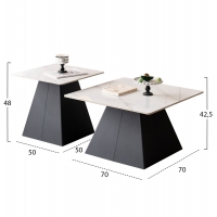 ΣΕΤ 2 ΤΡΑΠΕΖΙΑ ΣΑΛΟΝΙΟΥ QUBER(X) HM18311.02 SINTERED STONE ΤΕΤΡΑΓΩΝΟ--ΒΑΣΕΙΣ ΜΑΥΡΕΣ ΣΕΤ 2 ΤΡΑΠΕΖΙΑ ΣΑΛΟΝΙΟΥ QUBER(X) HM18311.02 SINTERED STONE ΤΕΤΡΑΓΩΝΟ--ΒΑΣΕΙΣ ΜΑΥΡΕΣ