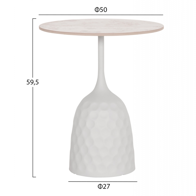 ΤΡΑΠΕΖΙ ΣΑΛΟΝΙΟΥ LONGSTEM HM18317.01 ΒΑΣΗ ΛΕΥΚΗ--SINTERED STONE CALACATA GOLD Φ50 ΤΡΑΠΕΖΙ ΣΑΛΟΝΙΟΥ LONGSTEM HM18317.01 ΒΑΣΗ ΛΕΥΚΗ--SINTERED STONE CALACATA GOLD Φ50