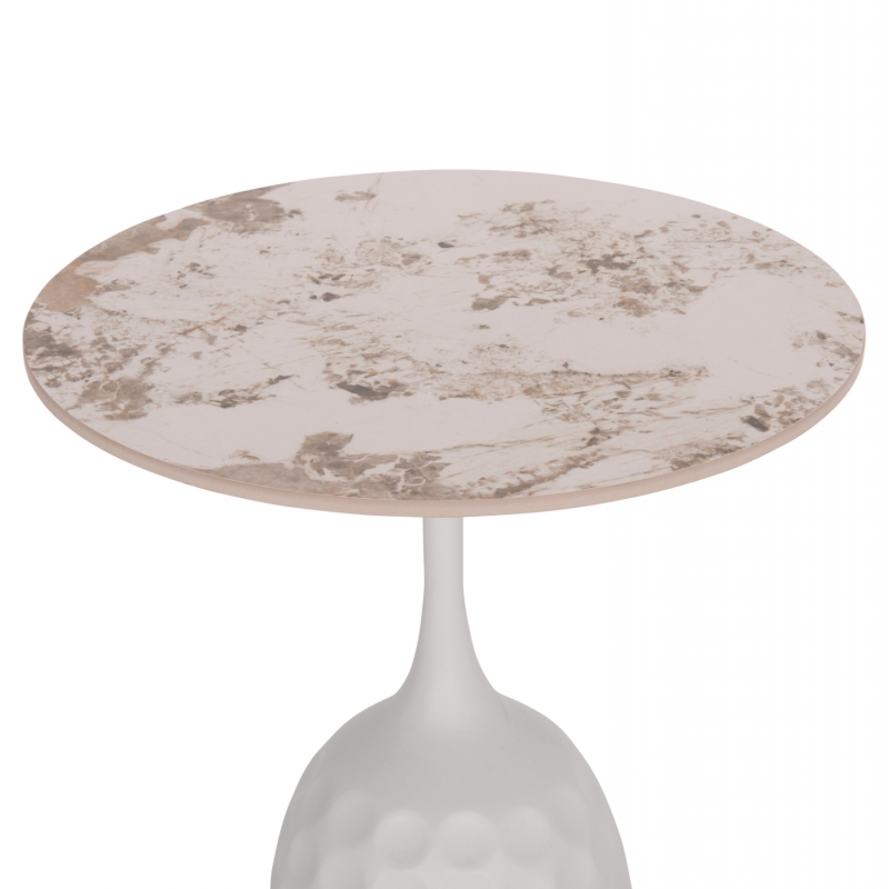 ΤΡΑΠΕΖΙ ΣΑΛΟΝΙΟΥ LONGSTEM HM18317.01 ΒΑΣΗ ΛΕΥΚΗ--SINTERED STONE CALACATA GOLD Φ50 ΤΡΑΠΕΖΙ ΣΑΛΟΝΙΟΥ LONGSTEM HM18317.01 ΒΑΣΗ ΛΕΥΚΗ--SINTERED STONE CALACATA GOLD Φ50