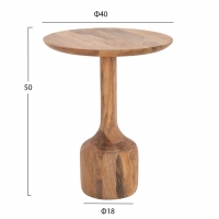 ΣΕΤ 3 ΣΤΡΟΓΓΥΛΑ ΤΡΑΠΕΖΑΚΙΑ ΣΑΛΟΝΙΟΥ GOBLET HM18348 ΞΥΛΟ ΑΚΑΚΙΑΣ Φ50x60Υεκ