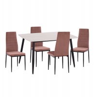 ΣΕΤ ΤΡΑΠΕΖΑΡΙΑΣ 5ΤΜΧ RAVEN HM21264.01 ΚΕΡΑΜΙΚΟ TOP ΛΕΥΚΟ ΜΑΡΜΑΡΟ--ΒΕΛΟΥΔΟ ΣΑΠΙΟ ΜΗΛΟ