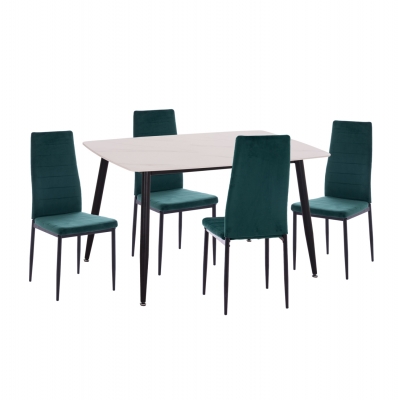 ΣΕΤ ΤΡΑΠΕΖΑΡΙΑΣ 5ΤΜΧ RAVEN HM21265.01 ΚΕΡΑΜΙΚΟ TOP ΛΕΥΚΟ ΜΑΡΜΑΡΟ--ΒΕΛΟΥΔΟ ΚΥΠΑΡΙΣΣΙ