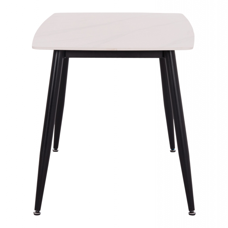 ΣΕΤ ΤΡΑΠΕΖΑΡΙΑΣ 5ΤΜΧ RAVEN HM21266.01 ΚΕΡΑΜΙΚΟ TOP ΛΕΥΚΟ ΜΑΡΜΑΡΟ--ΚΡΕΜ PU