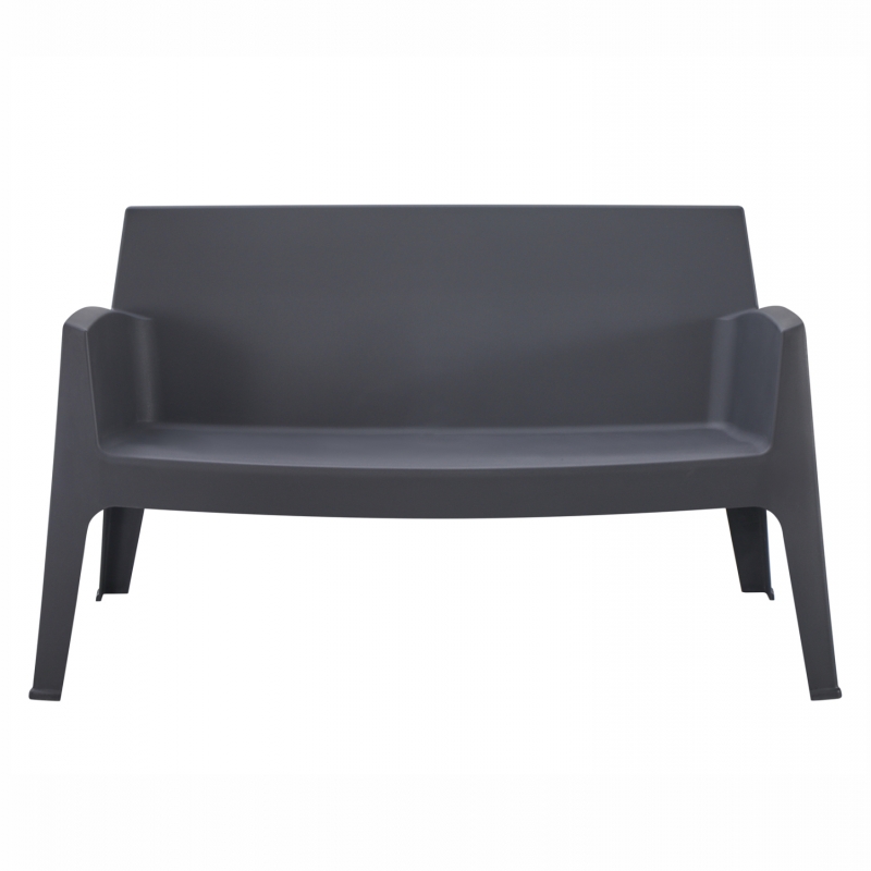 ΚΑΝΑΠΕΣ 2-ΘΕΣΙΟΣ ΠΟΛΥΠΡΟΠΥΛΕΝΙΟΥ SLEEK HM6366.10 ΧΡΩΜΑ ΓΚΡΙ 133x68x73Υεκ.