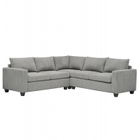 ΓΩΝΙΑΚΟΣ ΚΑΝΑΠΕΣ CALDER HM3286.01 ΓΚΡΙ ΥΦΑΣΜΑ 254x254x90x91Υεκ.