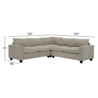 ΓΩΝΙΑΚΟΣ ΚΑΝΑΠΕΣ CALDER HM3286.03 ΜΠΕΖ ΥΦΑΣΜΑ 254x254x91Υεκ. ΓΩΝΙΑΚΟΣ ΚΑΝΑΠΕΣ CALDER HM3286.03 ΜΠΕΖ ΥΦΑΣΜΑ 254x254x91Υεκ.