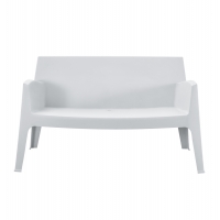 ΚΑΝΑΠΕΣ 2-ΘΕΣΙΟΣ ΠΟΛΥΠΡΟΠΥΛΕΝΙΟΥ SLEEK HM6366.01 ΧΡΩΜΑ ΛΕΥΚΟ 133x68x73Υεκ.